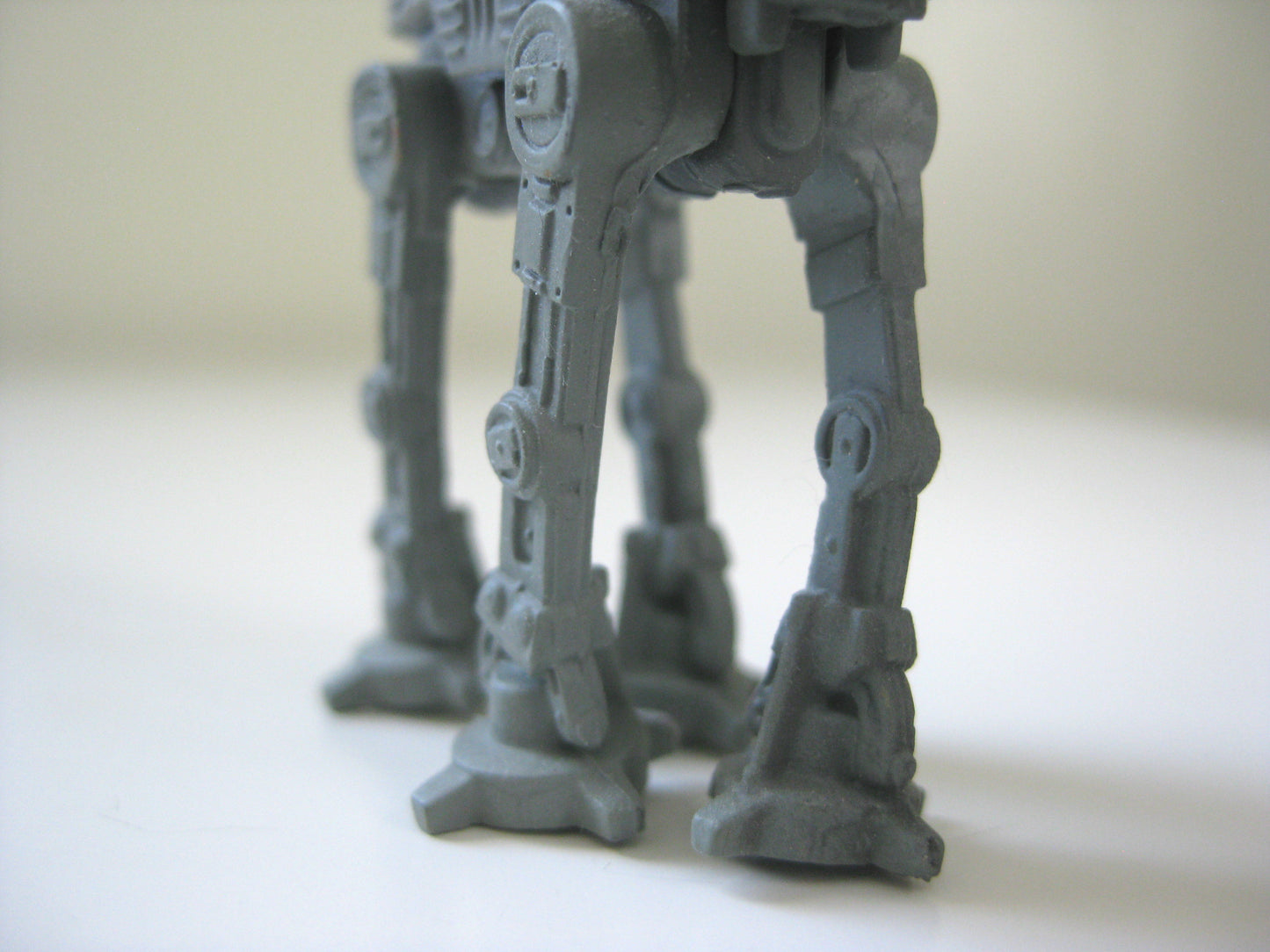 Back legs of the Star Wars AT-AT small scale toy model.