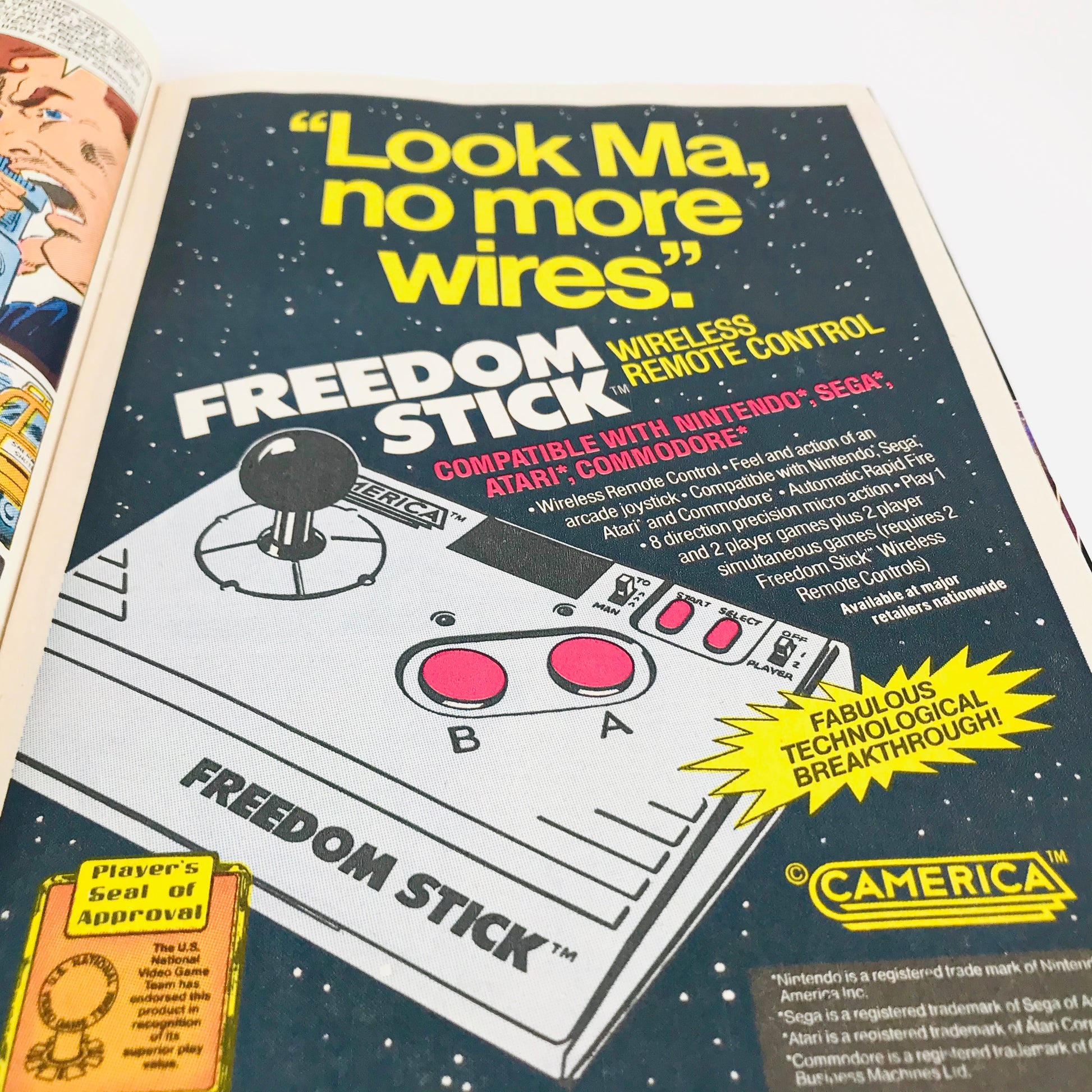 Totally 80s Nintendo ad from one of the inside pages of a Marvel GI Joe comic book.