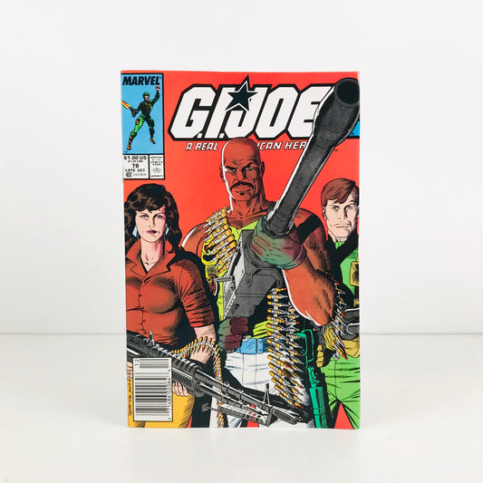 Front cover image of a 1988 Marvel GI Joe comic book featuring the character Roadblock.