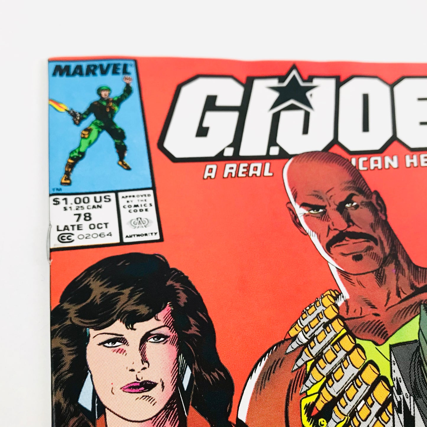 Close up image of the front cover for issue #78 of the original 1980s Marvel GI Joe comic book series.