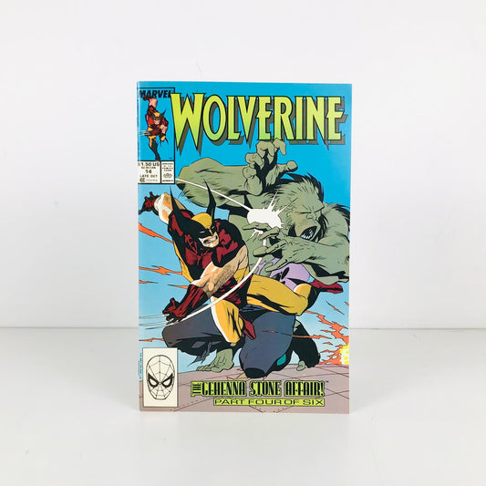 Front cover image of issue #14 from the 1989 Wolverine comic book series.