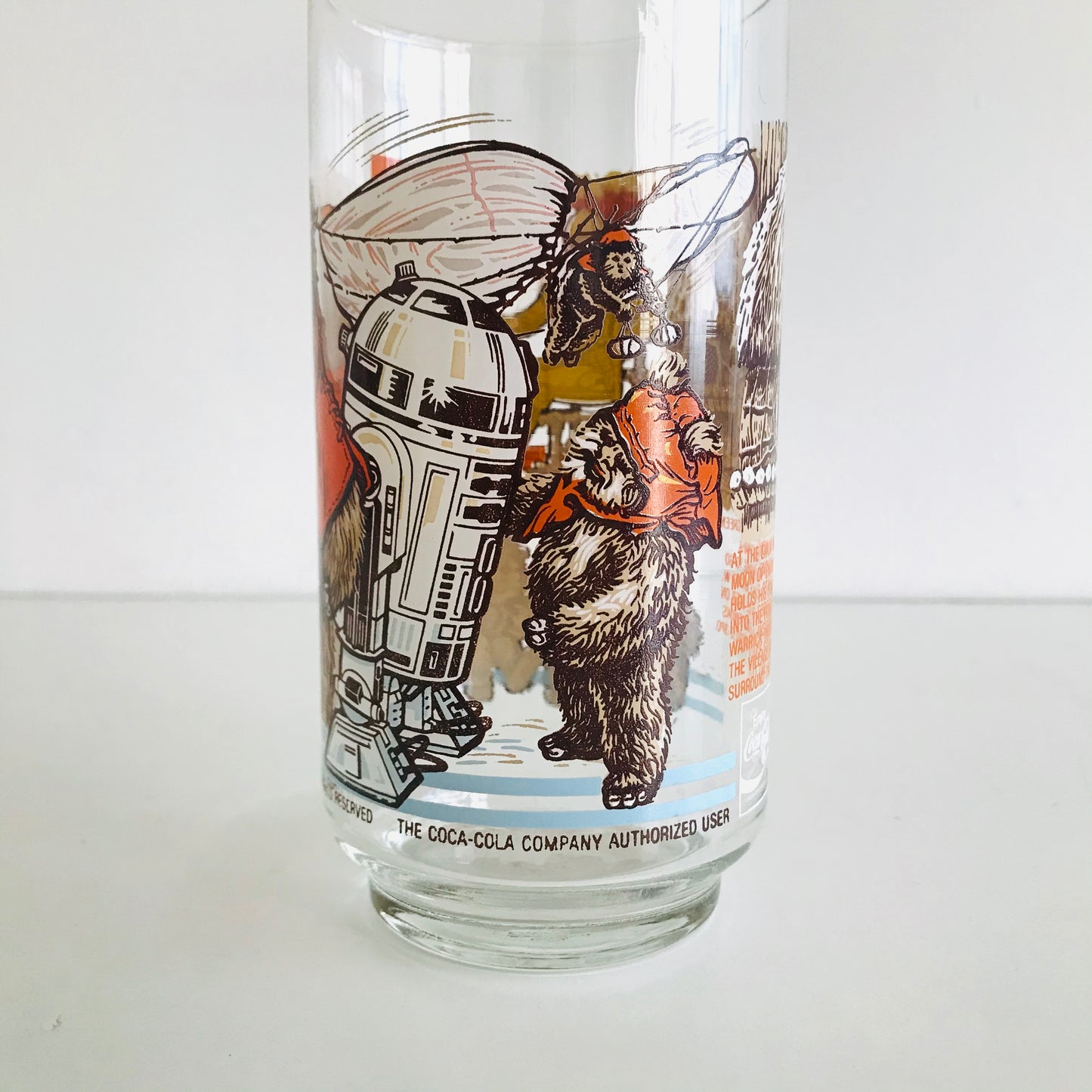 1983 Star Wars ROTJ Burger King Coca Cola Glass C-3PO and the Ewoks