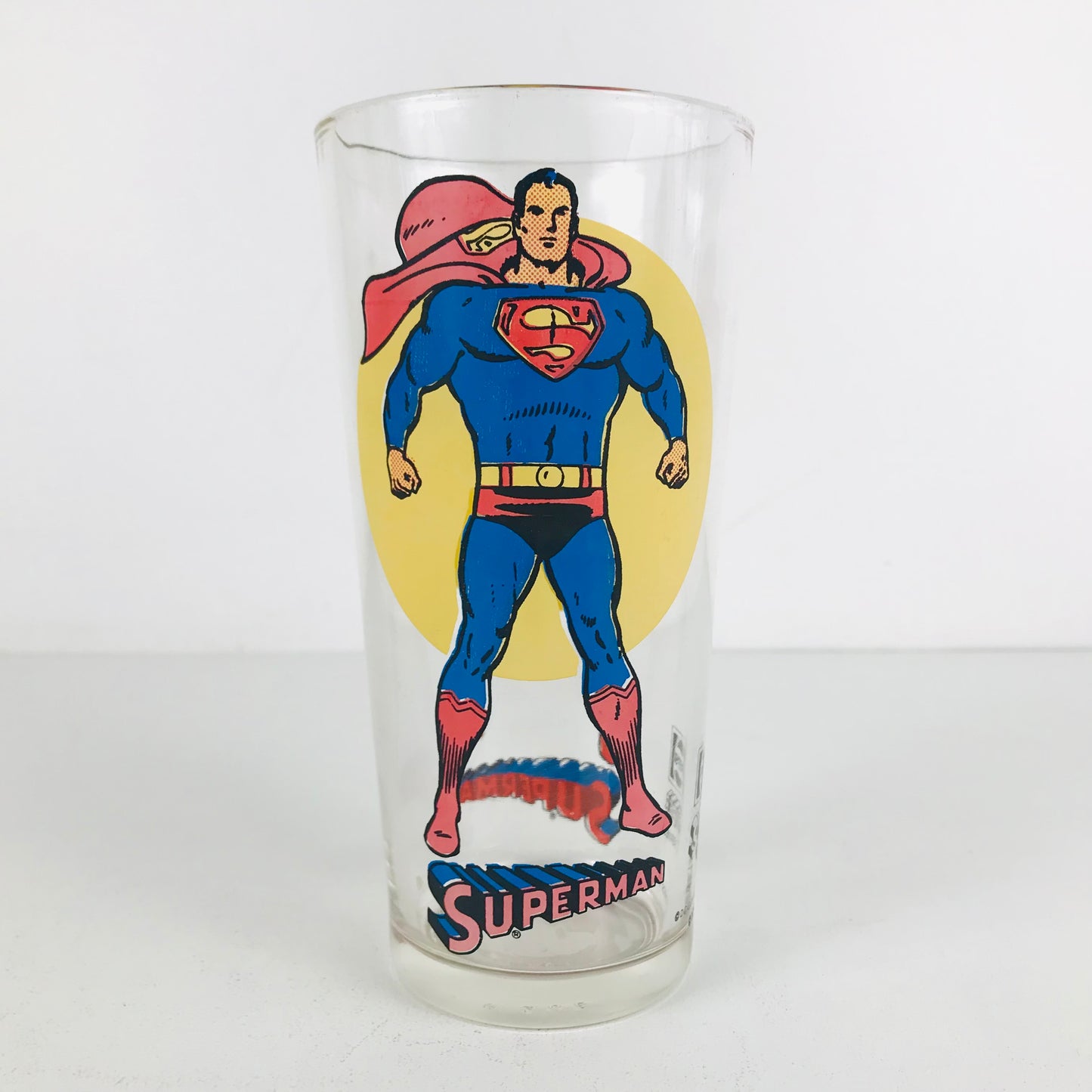 1976 Pepsi Super Series DC Comics Superman Glass Tumbler