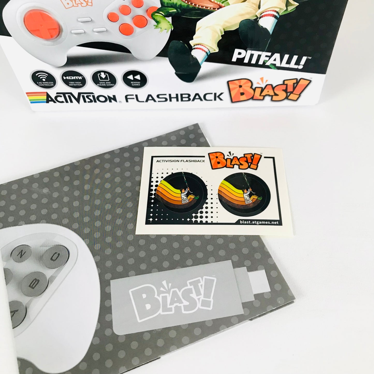 Activision Flashback Blast HDMI Wireless Controller Pitfall Edition 20 Built-In Games