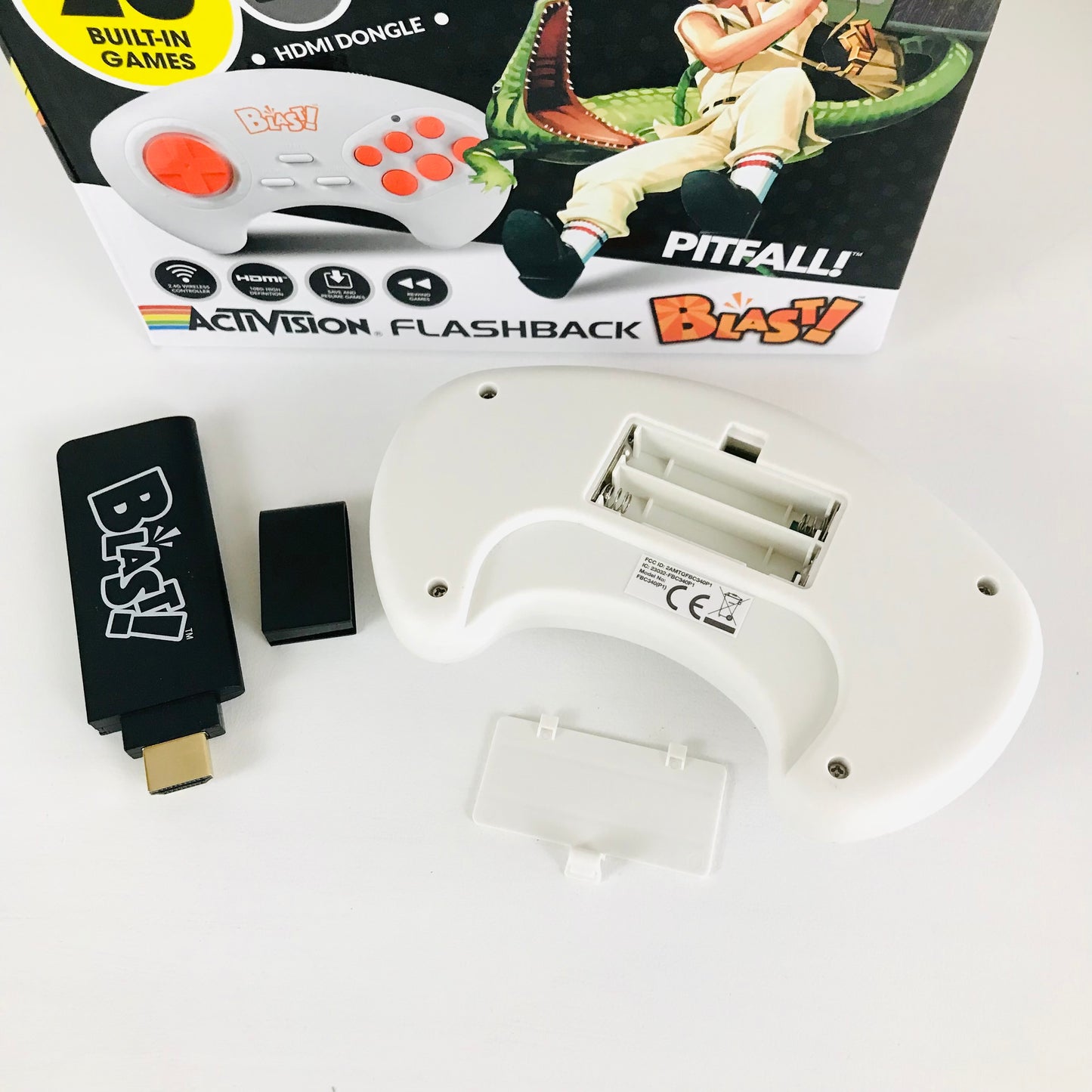 Activision Flashback Blast HDMI Wireless Controller Pitfall Edition 20 Built-In Games