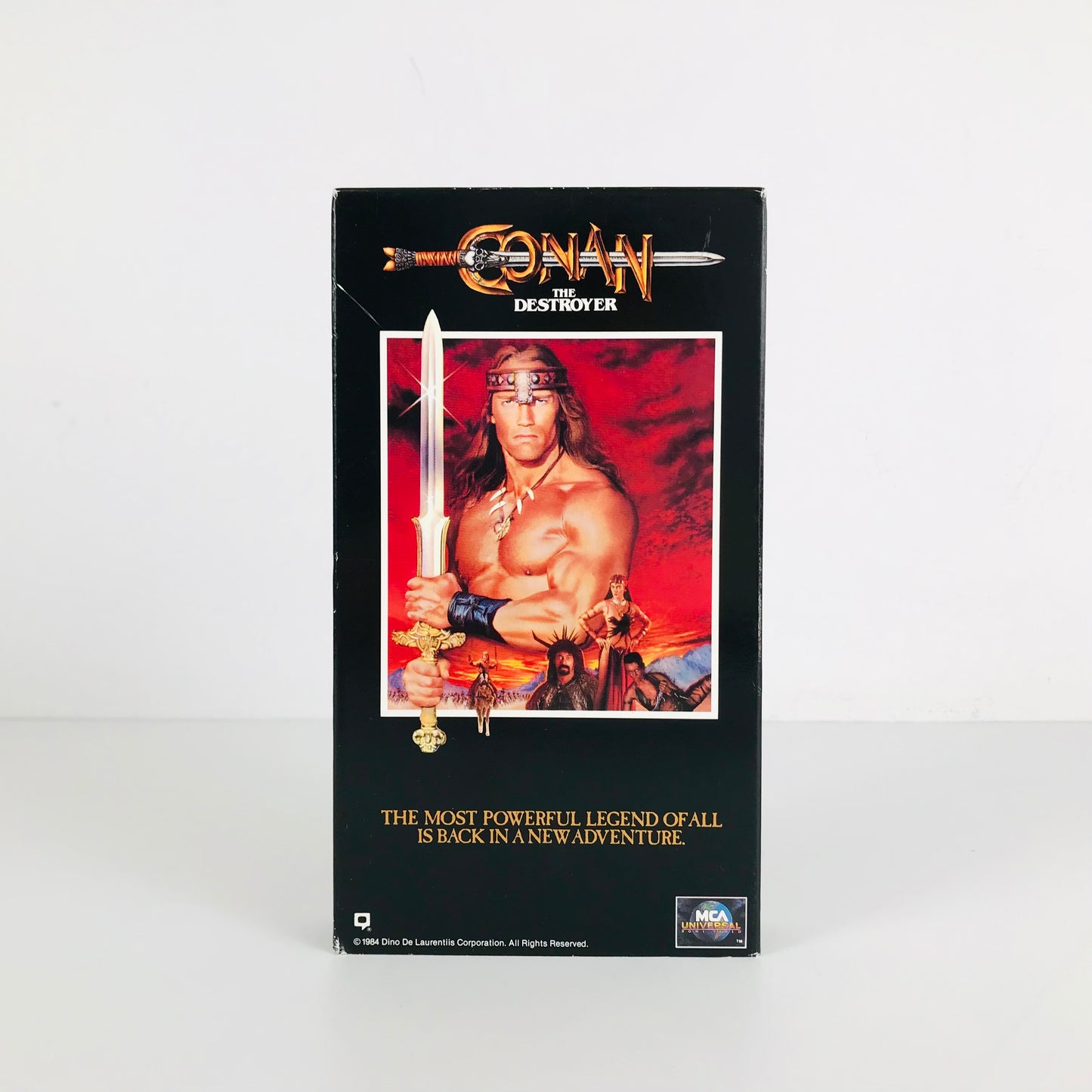 Conan The Destroyer 1984 Arnold Schwarzenegger Action Fantasy Movie VHS Tape