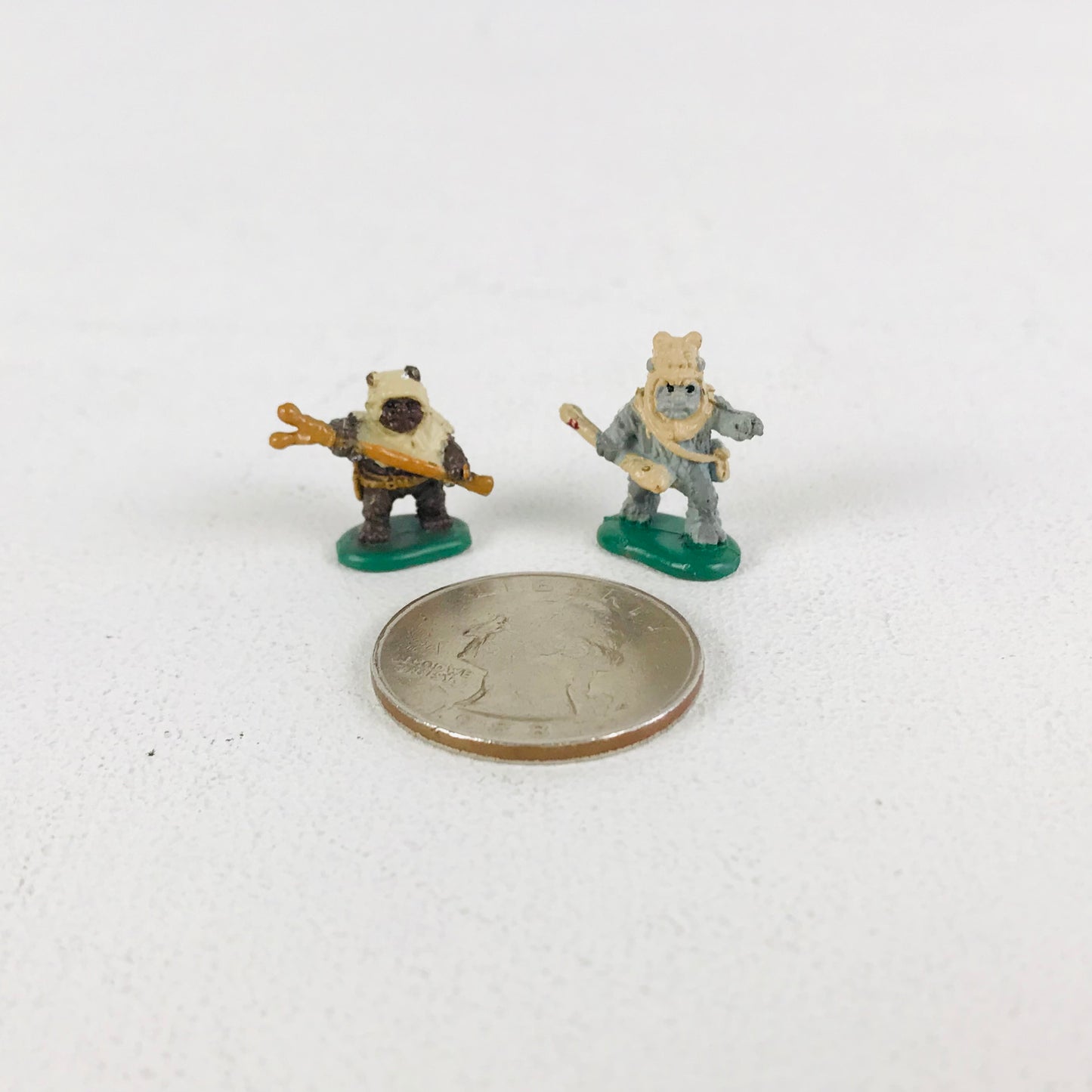 Miniature Star Wars Ewoks Figurines 1990s Galoob Micro Machines Series