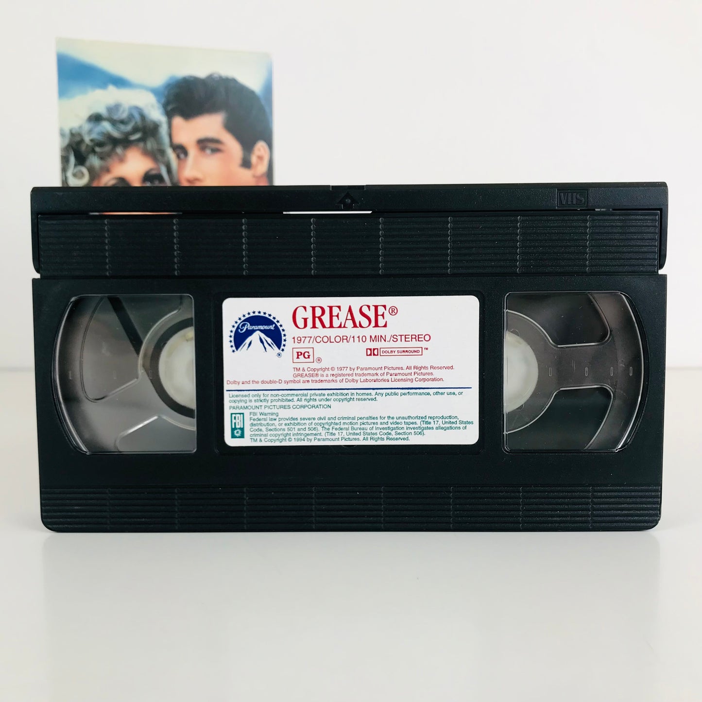 Original 1978 Grease Movie VHS Tape Olivia Newton John & John Travolta