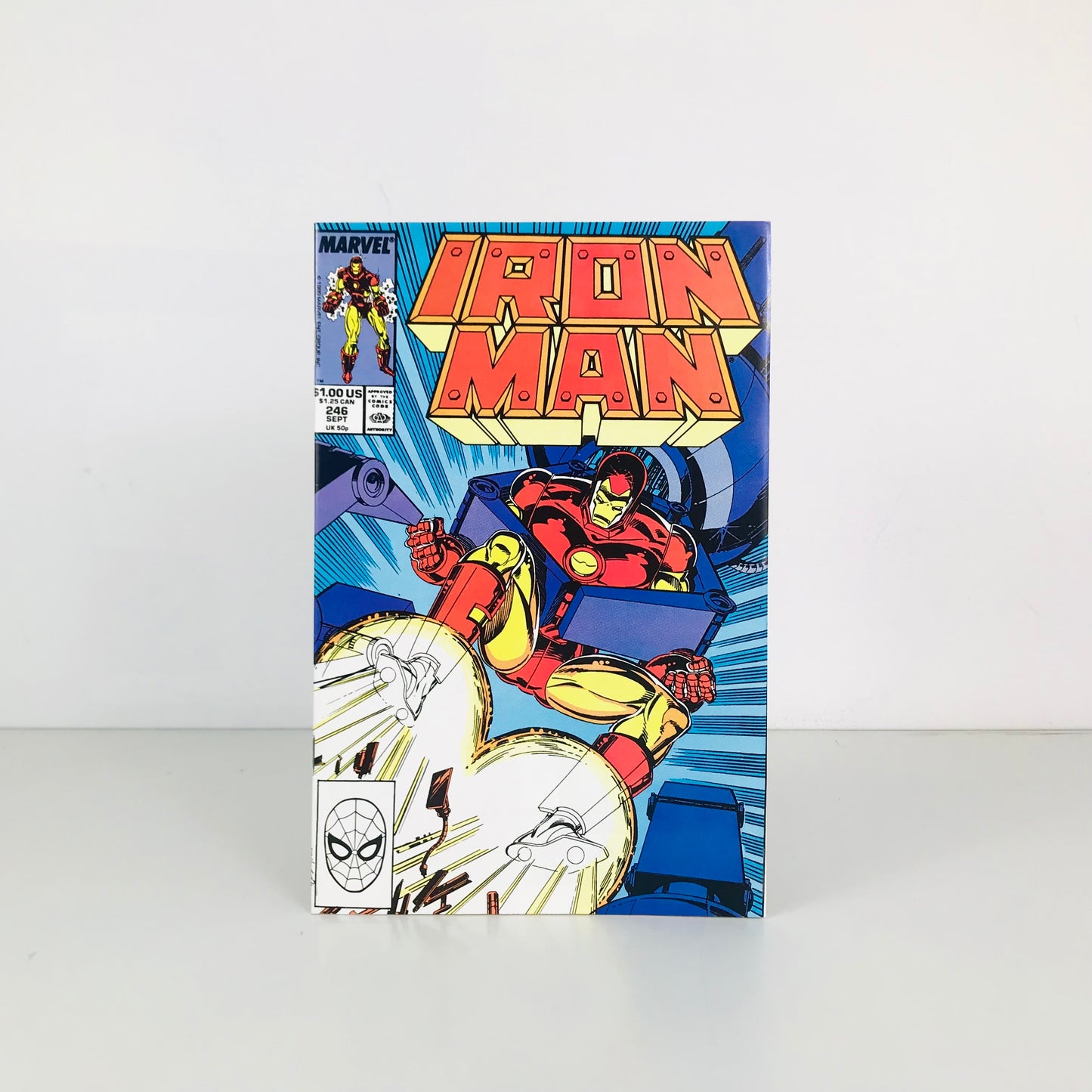 1989 Marvel Comics Iron Man Comic Book Issue #246 Tony Stark