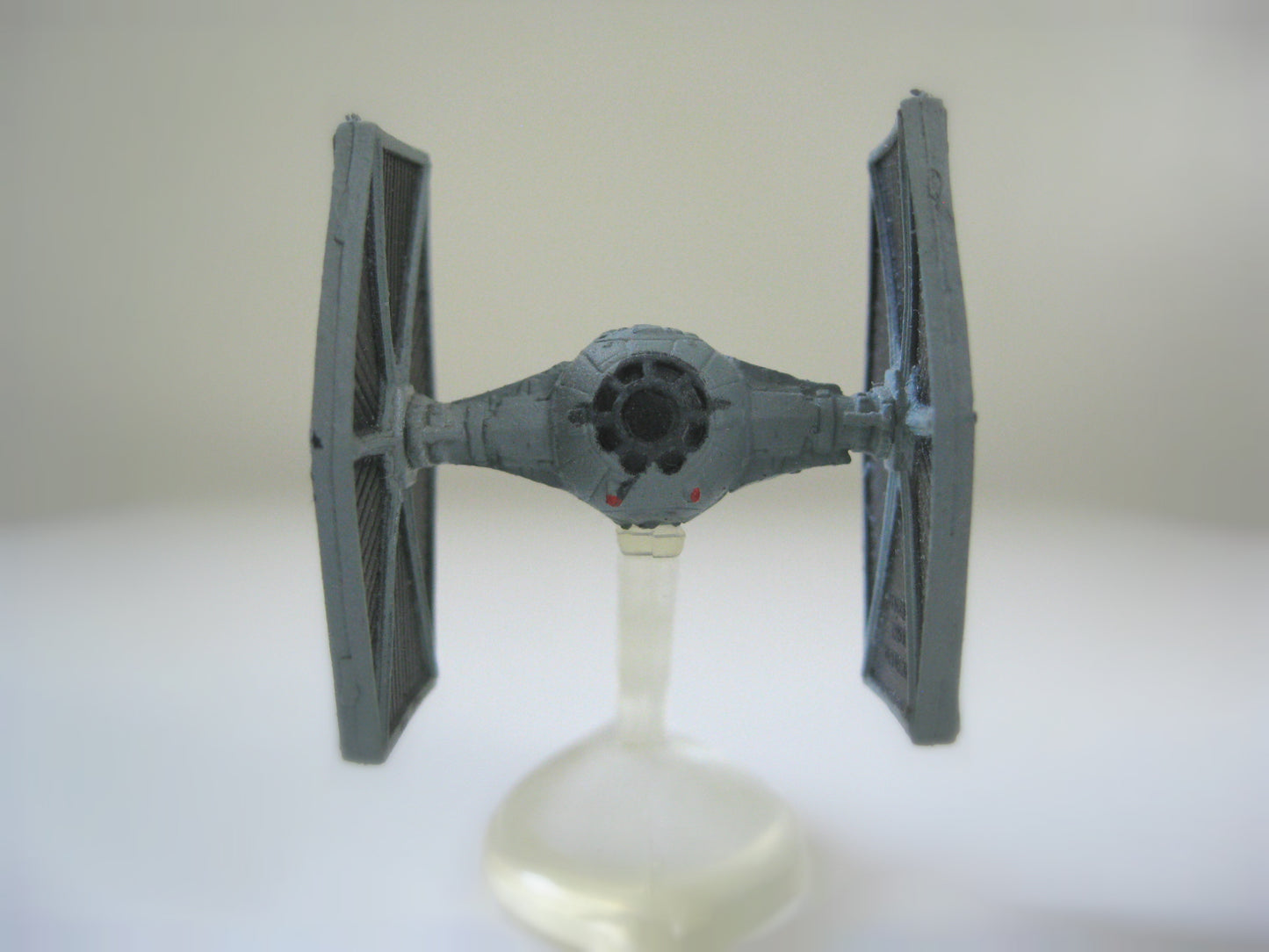 Star Wars Vintage 1990s Micro Machines Miniature TIE Fighter Spaceship Toy with Display Stand