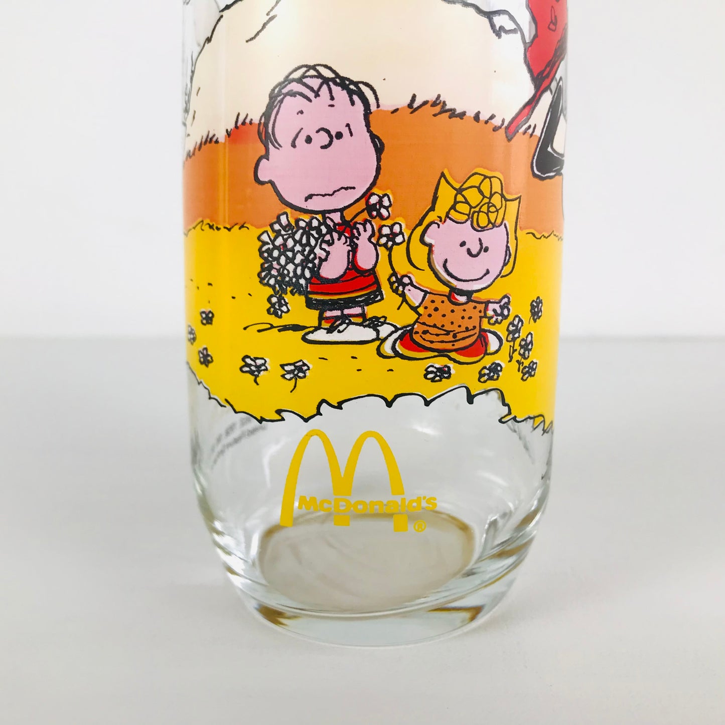 Charlie Brown Peanuts Camp Snoopy 1980s McDonald's Glass Tumbler