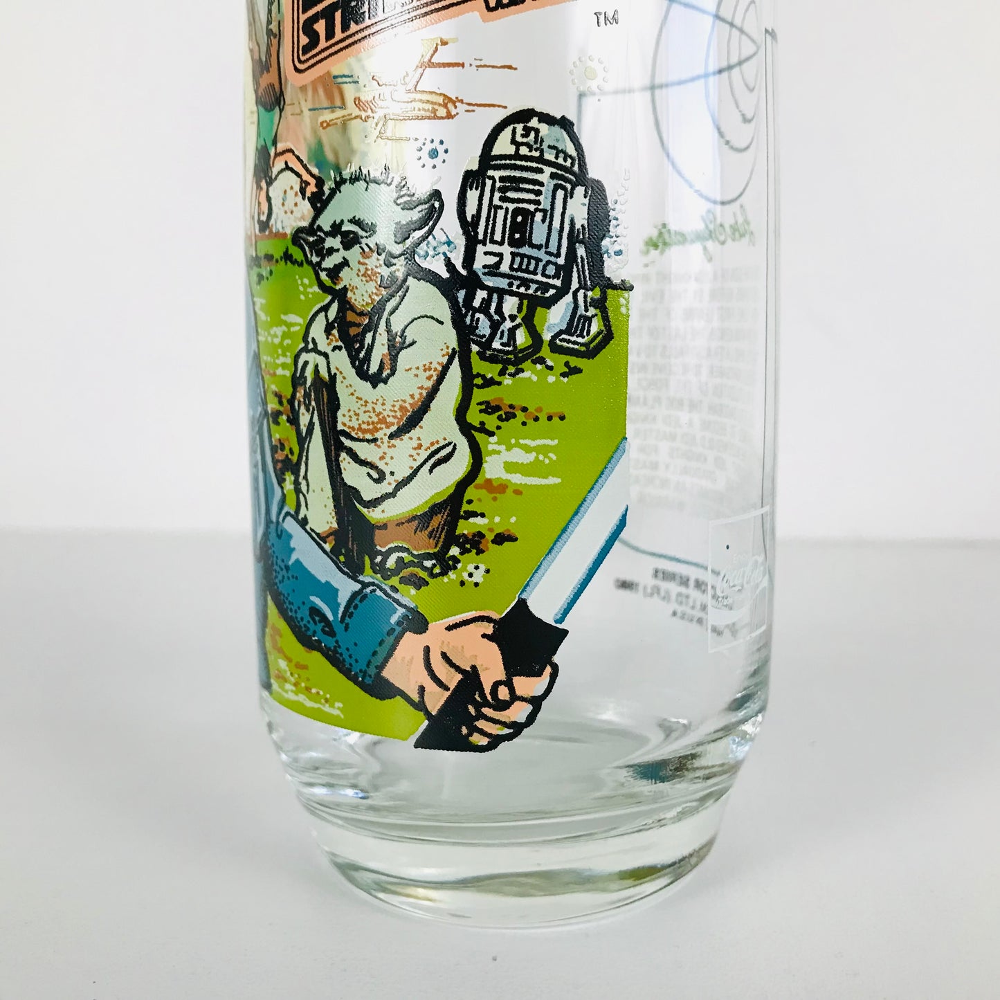 Star Wars 1980s Burger King Glass Tumbler Yoda Luke Skywalker Dagobah Edition