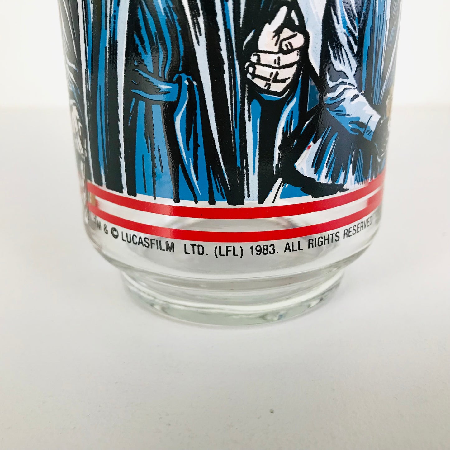 Burger King Coca Cola 1983 Star Wars ROTJ Movie Glass Luke Skywalker Darth Vader The Emperor