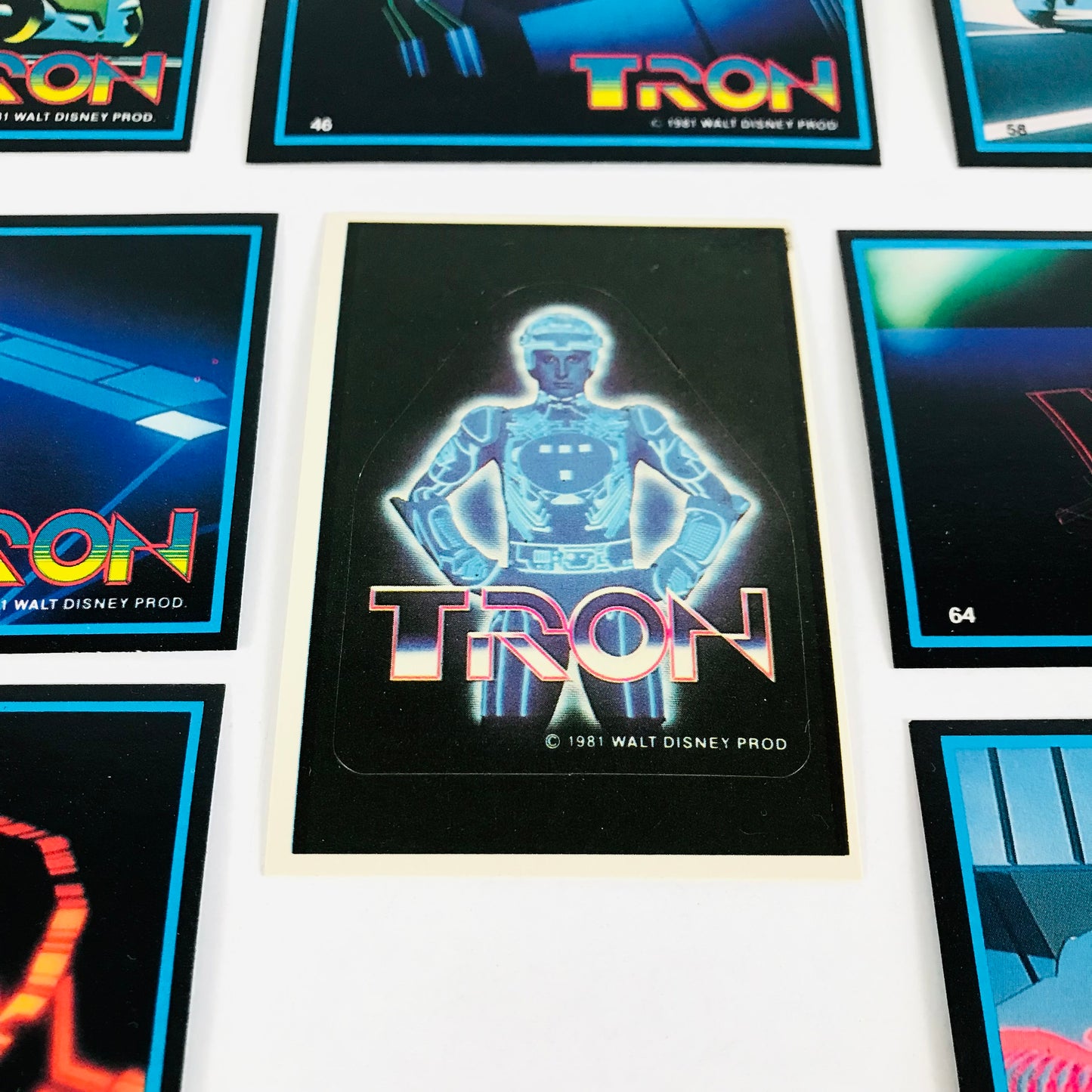 A Tron sticker card from the 1981/82 Donruss trading card series.