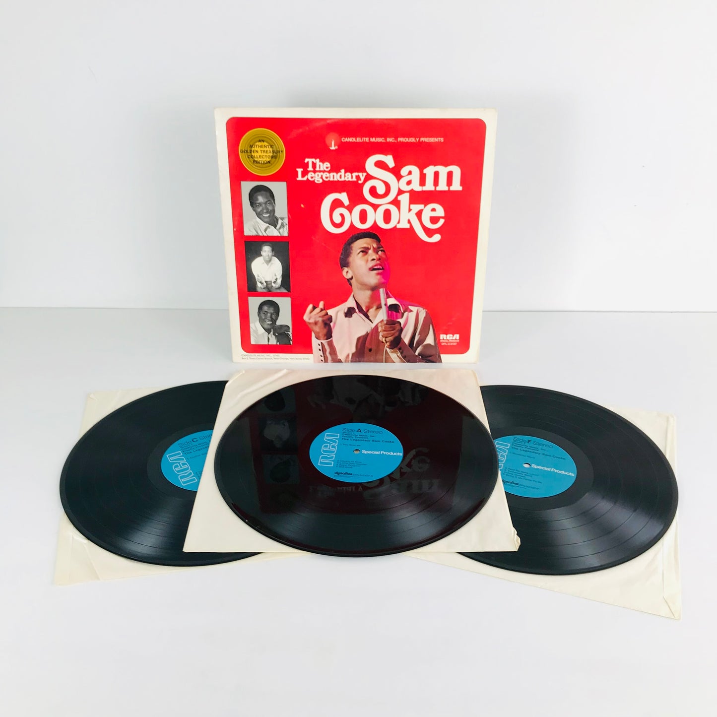 The Legendary Sam Cooke Greatest Hits 3 Vinyl Records Collector's Edition