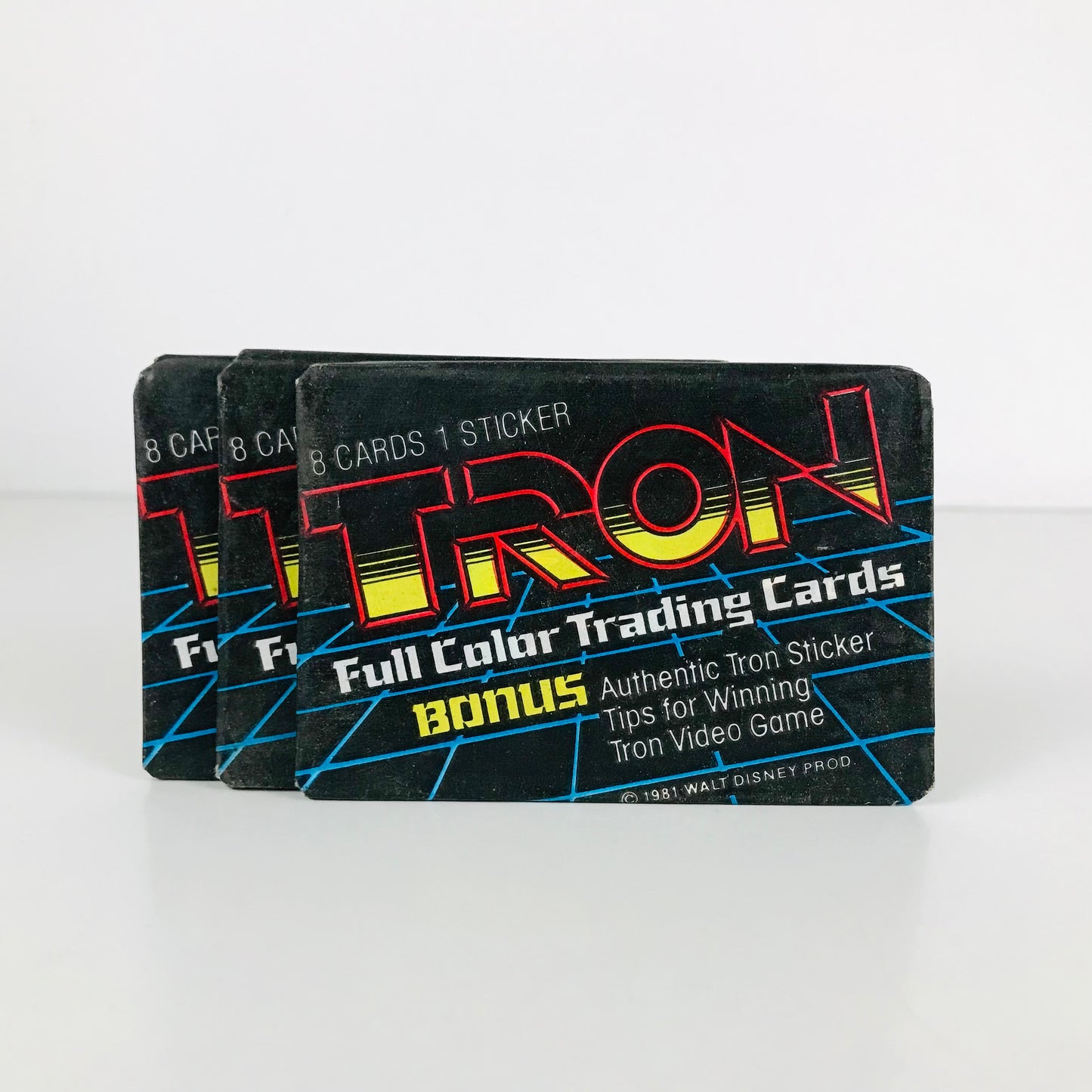 Walt Disney 1982 Tron Movie Trading Cards Unopened Wax Packs