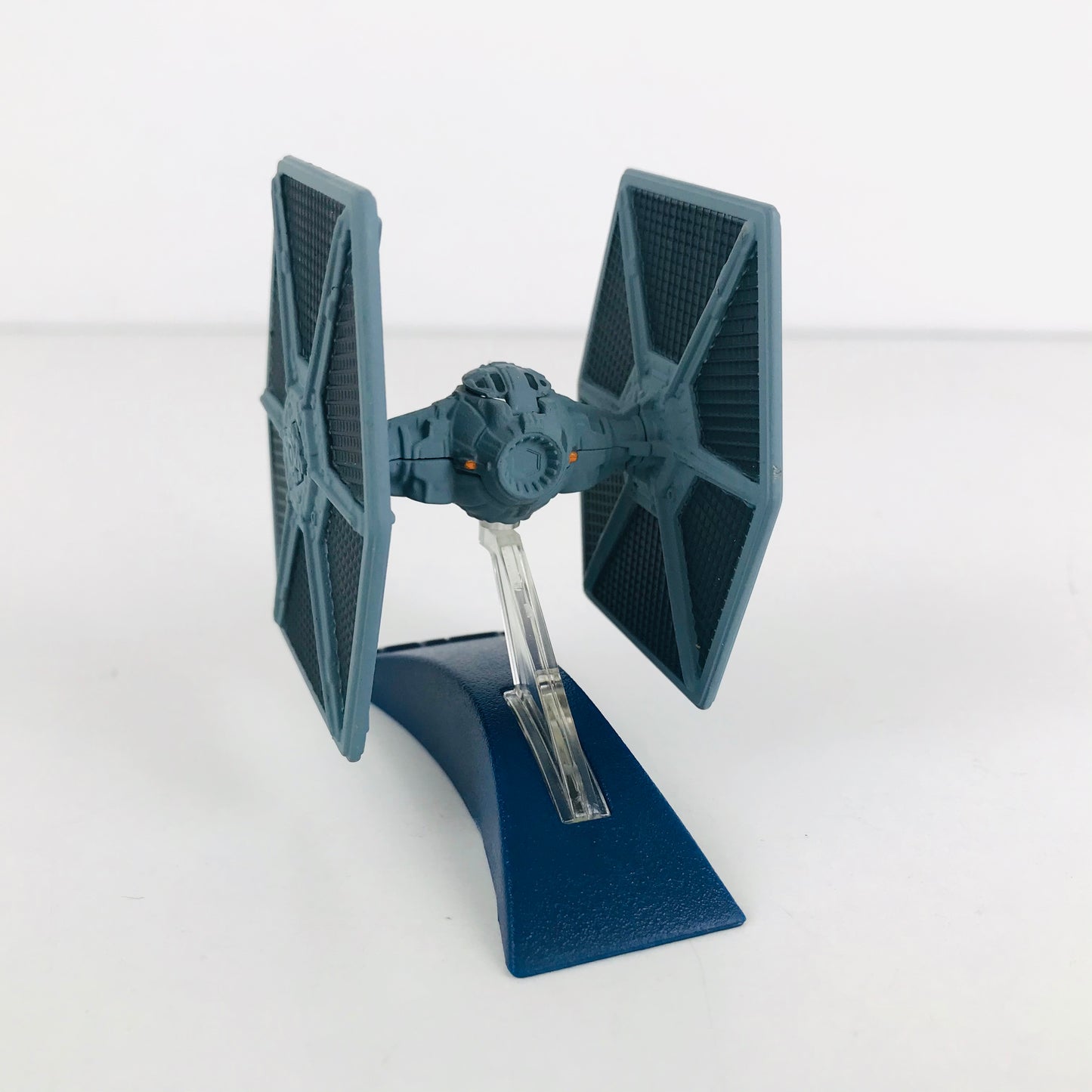 Back view of the 1990s Star Wars Micro Machines die cast metal TIE Fighter spaceship model.