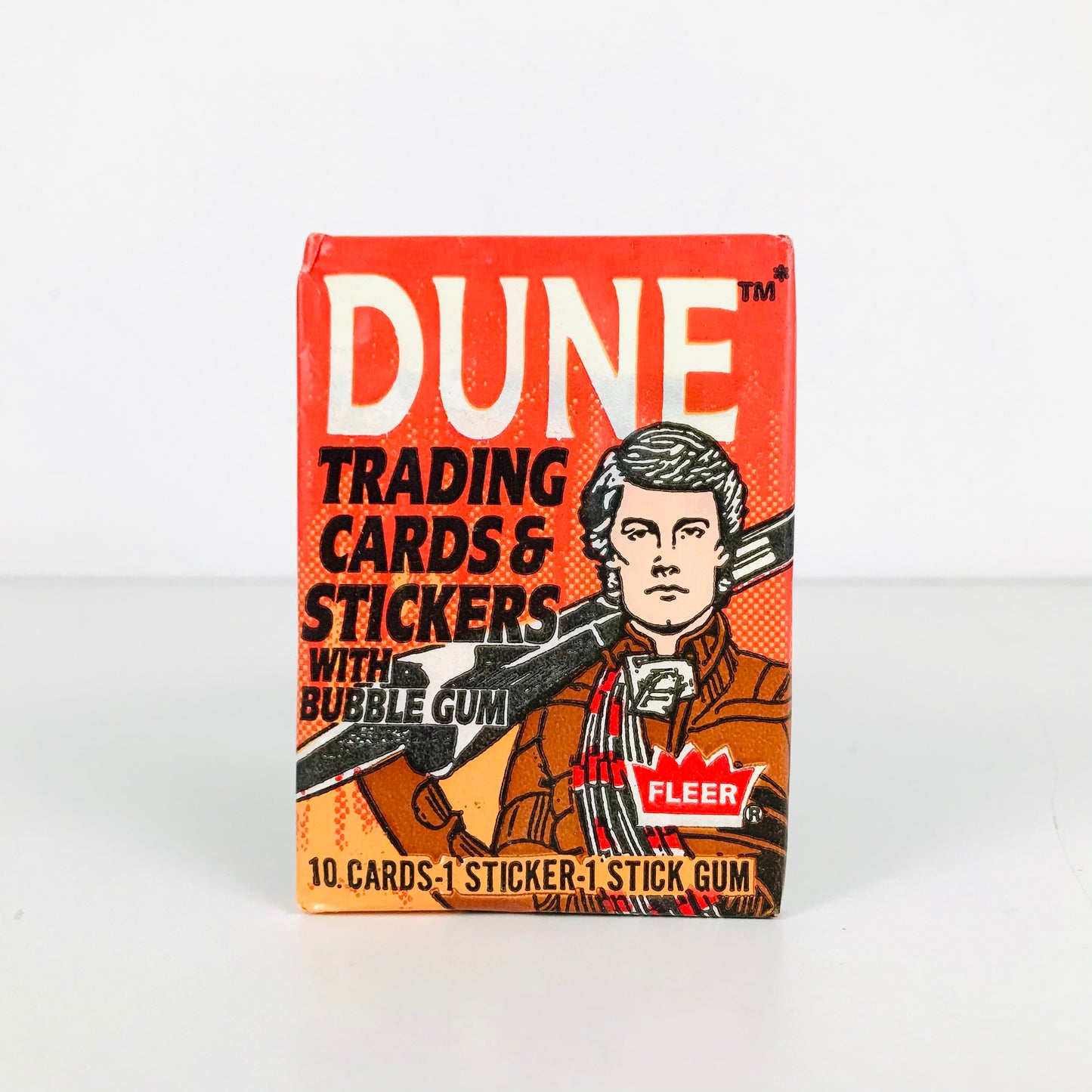 1984 Fleer Dune movie trading card pack with the character Paul Atreides on the front cover