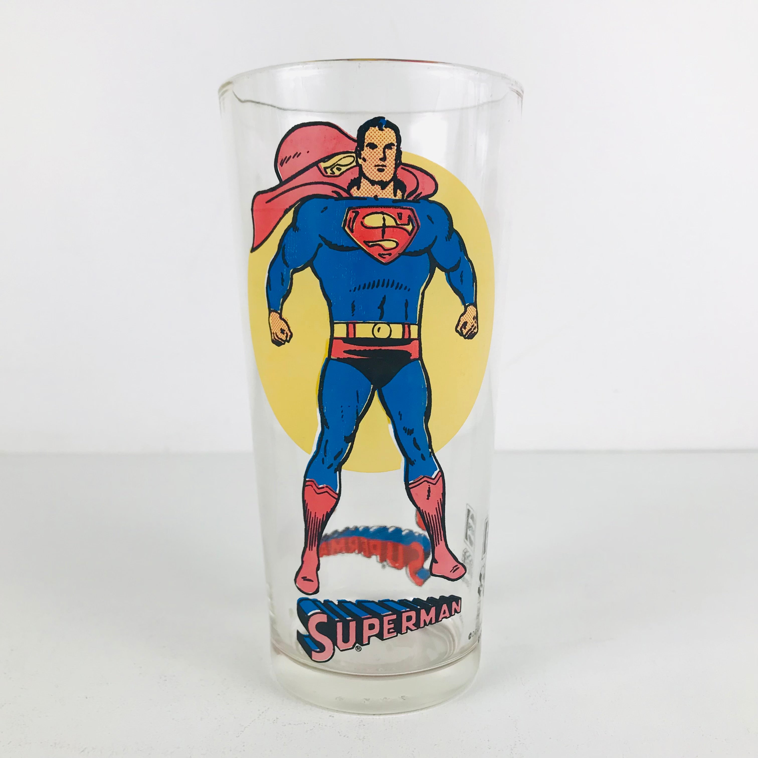 superman pepsi super series glass dc comics 1976 スーパーマン